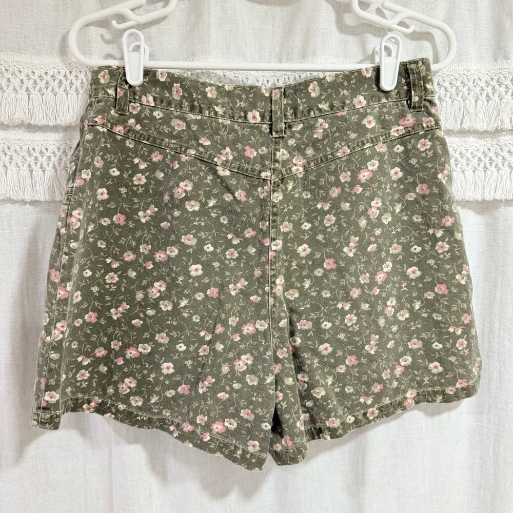 Vintage Green Floral Skort - Basic Editions - Picture 6 of 8